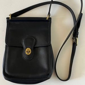 Vintage 1994 Coach Black Leather Crossbody Murphy Purse Style M4C-9930
